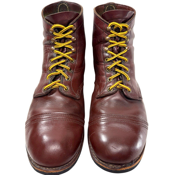 Red Wing 8119 Iron Ranger Boots Men Size 11.5 Heritage Red Oxblood Leather Ankle - Picture 2 of 12